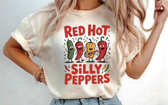 Bring the Heat with Funny Red Hot Peppers T-Shirt Design