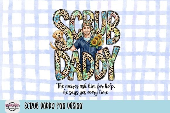 Celebrate Healthcare Heroes with the Scrub Daddy PNG Design