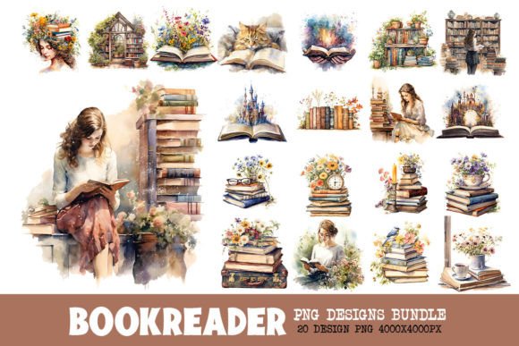 Crafting Cozy Aesthetics with the Retro Book Reader Bundle