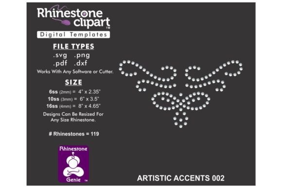 Sparkling Details: Using Rhinestone Design ARTISTIC ACCENTS 002