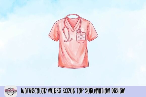 Watercolor Nurse Scrub Top Sublimation Design: A Creative Guide